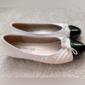 Paul Mayer Quilted Leather Ballet Flat—size 8.5
